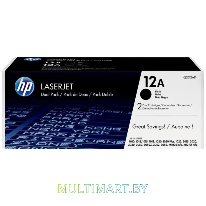 Набор картриджей HP 12A (Q2612AF)